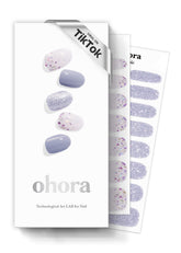 ohora N Afterglow azul brillo, acabado gel duradero para uñas.