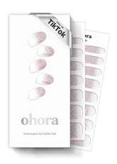 Ohora: uñas nude con brillos para un acabado de salón en casa