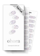 ohora N Petal Rain: diseño-purpura, aplicación rápida para uñas con acabado profesional.