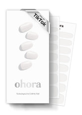 ohora N Clean White: empaque con tiras de gel semicuradas para uñas duraderas