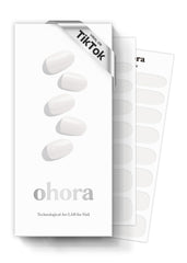 ohora N Clean White: empaque con tiras de gel semicuradas para uñas duraderas