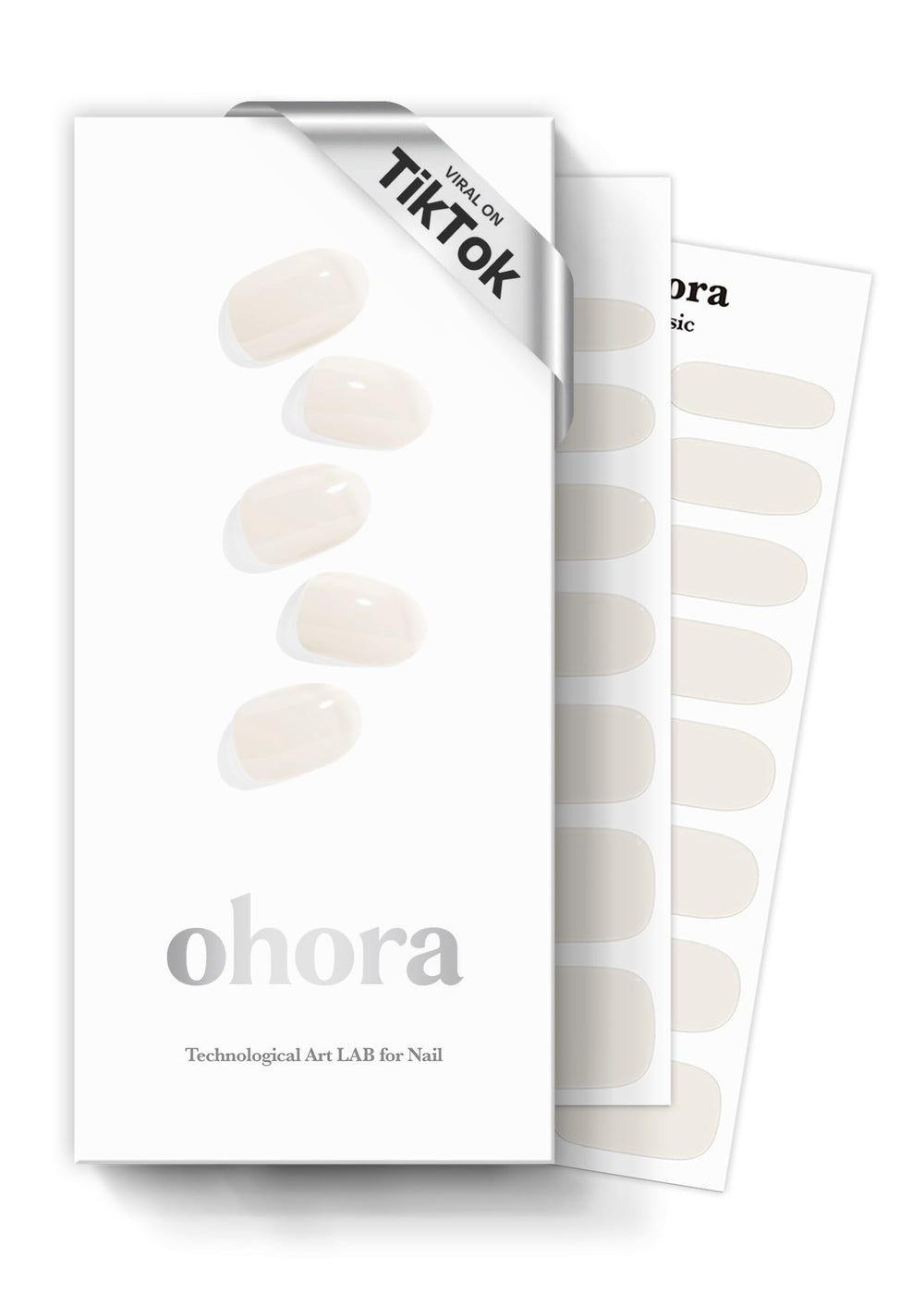 Ohora Tiras de Gel Semi-Curado N Cream Cotton, caja lista para empezar