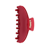 OideGuiing pinza de cabello acetato 4 pulgadas en rojo cereza, agarre firme para cabellos finos y gruesos.