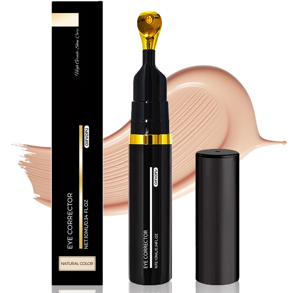OIFVOPU Corrector de ojos tono durazno para ojeras, ilumina la mirada