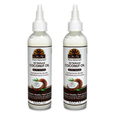 OKAY aceite de coco puro para cabello y piel, hidratación profunda en la botella.