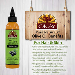 OKAY Aceite de Oliva aporta brillo y elasticidad al cabello
