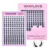 OKAYLOVE LIRA manga lash clusters with spikes for airy, eye-opening definition.