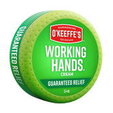 Crema de O'Keeffe's para manos trabajadoras, tarro de 3-4 oz, hidratación profunda.