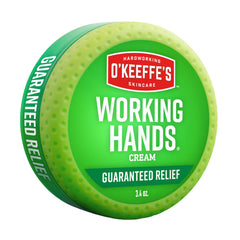 Crema de O'Keeffe's para manos trabajadoras, tarro de 3-4 oz, hidratación profunda.