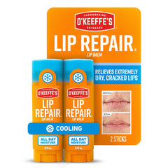 O'Keeffe's Reparación labial bálsamo para alivio inmediato de labios secos