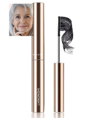 Okerker Mascara con cepillo delgado ajustable para aplicar en ángulo con precisión.