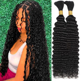 OKVOKV pelo para trenzas con onda de agua profunda, ideal para trenzas largas.