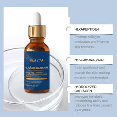 OLAVITA serum aplicación en la mano para masaje suave.