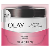 Olay Activa Hidratante crema, bote 3.4 oz, hidratación duradera para piel seca.