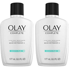 Olay Complete UV Plus crème sans parfum, texture légère et application facile.