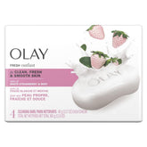 Olay Fresh Outlast barra fresa blanca y menta, sensación duradera de frescura para la piel.