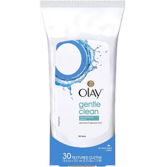 Lingettes nettoyantes OLAY sans parfum, idéal pour démaquiller le maquillage résistant à l'eau.