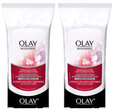 OLAY Regenerist toallitas exfoliantes micro-humedas para limpieza profunda y piel más suave.