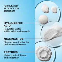 Olay Regenerist con hialurónico y niacinamida ayuda a retener humedad