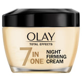 Olay Total Effects crema de noche en frasco, textura suave para cuidado nocturno