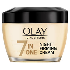 Olay Total Effects crema de noche en frasco, textura suave para cuidado nocturno