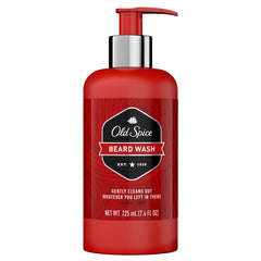 Old Spice barba lavado botella, limpieza suave para la barba.
