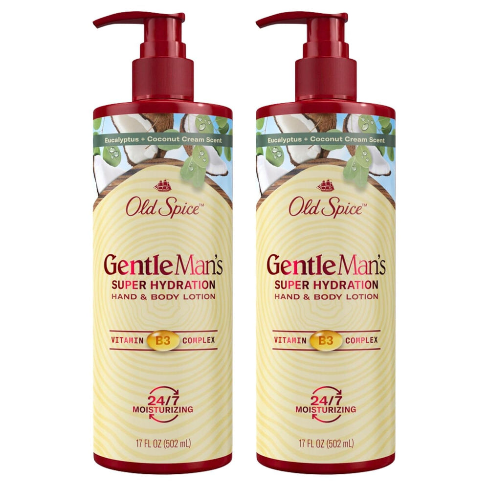 Old Spice crema manos y cuerpo, dos-botellas, hidratación duradera para todo el día
