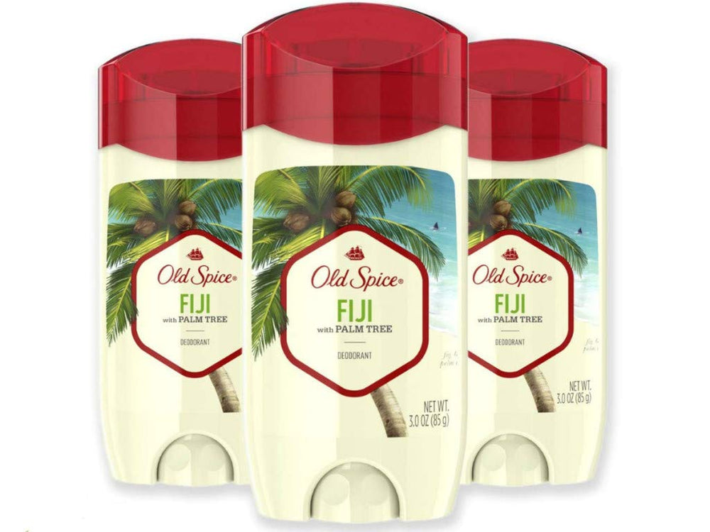 Old Spice Fiji Palma frasco 3 onzas, aroma fresco para uso diario.