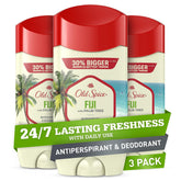 Old Spice Fiji Palmera desodorante frasco: aroma tropical para frescura diaria