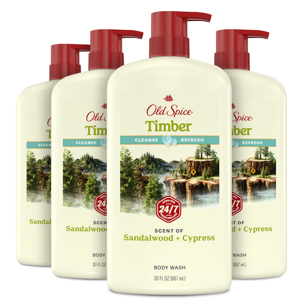 Old Spice gel ducha hombre 24-7, para empezar el día con frescura.