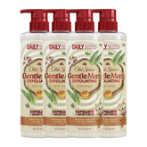 Old Spice GentleMan's Collection exfoliating body wash bottle with sandalwood scent for daily exfoliation.