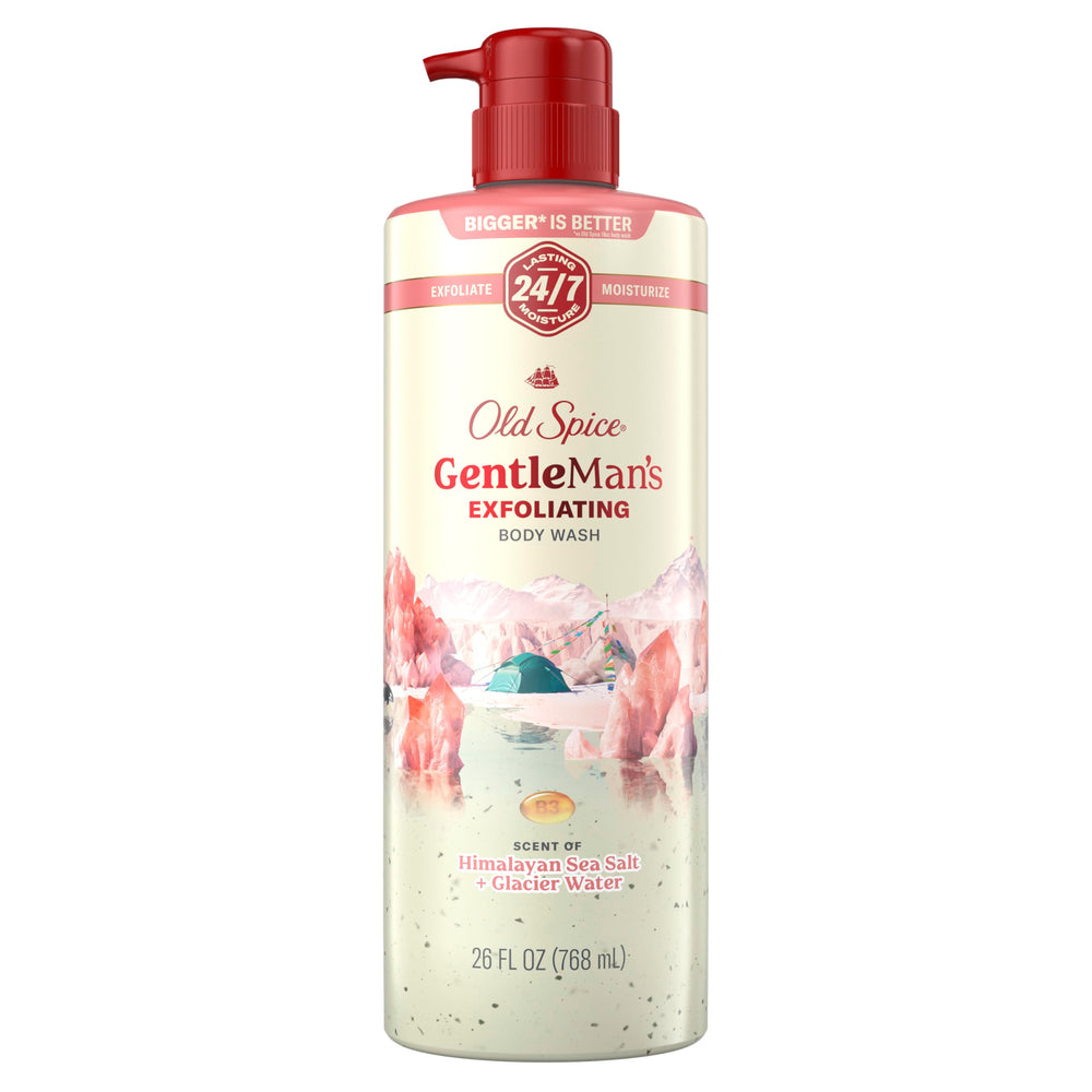 Old Spice GentleMan's gel de ducha exfoliante en botella para ducha diaria