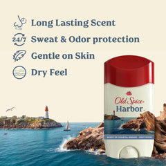 Old Spice Harbor – Capot métallique et design moderne de l’antiperspirant.