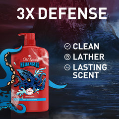 Old Spice Krakengard: espuma cremosa para limpieza profunda y rápida