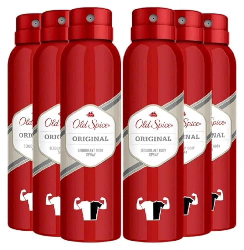 Old Spice Original Deodorant Body Spray bottle for all-day protection and easy daily use