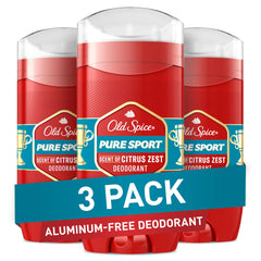 Old Spice Pure Sport desodorante para hombres, aplicación clara y fresca durante todo el día.