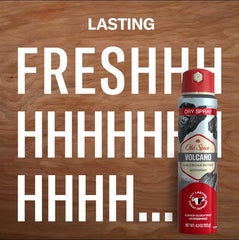 Old Spice Volcano Dry Spray pack de 3, opción práctica para la rutina diaria.