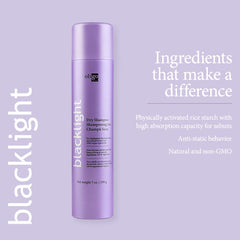 Oligo Professionnel Blacklight Dry Shampoo, olor suave que acompaña la limpieza.
