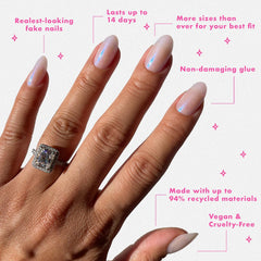 Olive & June Instant Mani presenta acabado realista para uñas falsas discretas