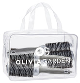 Olivia Garden CI-25 frente del cepillo térmico redondo con cerámica para peinado rápido