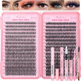 Kit OLLAVO de clústeres para pestañas, ideal para crear looks personalizados en casa.
