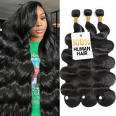 Olsmkis cabello humano brasileño ondulado de 18 pulgadas para volumen natural