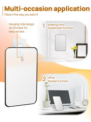 OMIRO miroir avec trou de suspension pour optimiser l’espace.