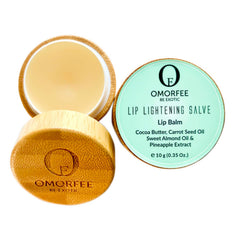 OMORFEE Balsamo Aclarador Labios, envase compacto para uso diario y cuidado suave.