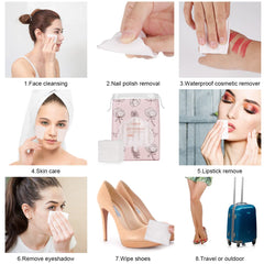 OMSM discos de algodón para limpieza facial suave y uniforme, sin pelusas.