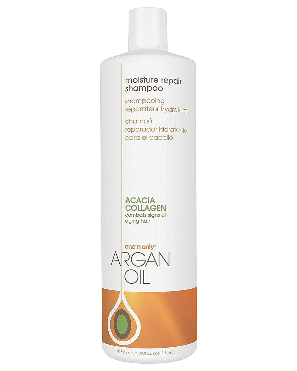 One 'N Only botella aceite argan: champú para hidratación y brillo.