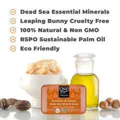 One With Nature Jabón con minerales del Mar Muerto para exfoliar suavemente.