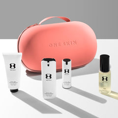 oneskin OS-01 cara: régimen de longevidad facial para viaje suave
