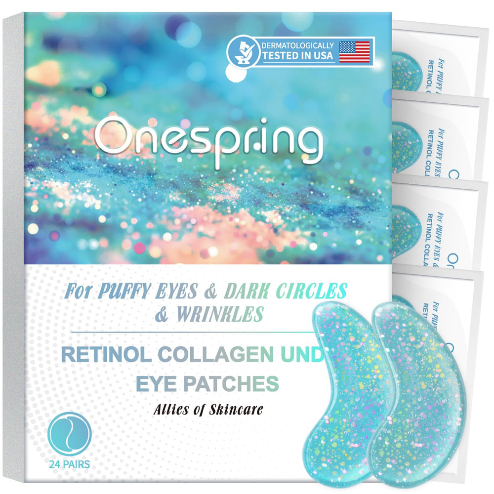 Onespring parches ojos retinol y colágeno, hidratación profunda para la mirada