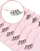 Pestañas Onlyall con banda transparente para look natural diario.